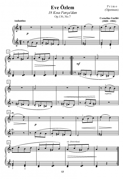 En Güzel Piyano Düetleri (PDF) En Güzel Piyano Düetleri (PDF)