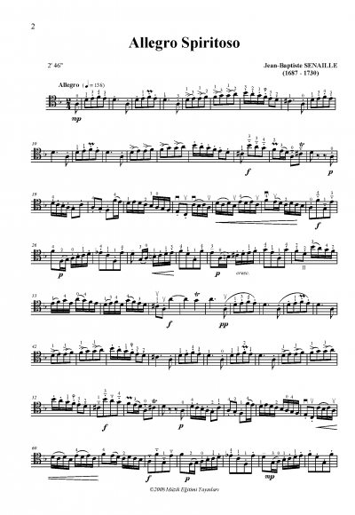 Allegro Spiritoso, Senaille Allegro Spiritoso, Senaille