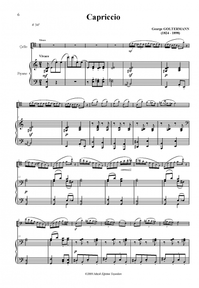 Capriccio, Goltermann Capriccio, Goltermann