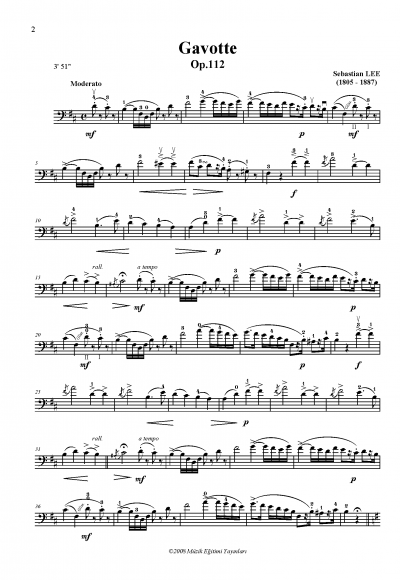 Gavotte, Op.112, Lee Gavotte, Op.112, Lee