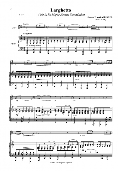 Larghetto, Handel Larghetto, Handel