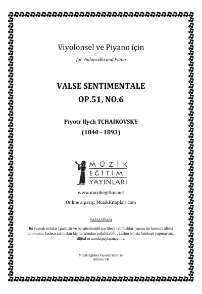 Valse Sentimentale, Op.51 No.6, Tchaikovsky