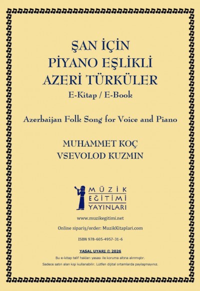 Şan için Piyano Eşlikli Azeri Türküler