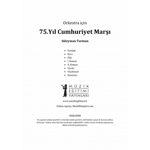 75. Yıl (Cumhuriyet) Marşı