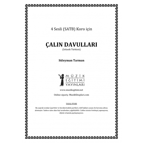 Çalın Davullar - SATB - Süleyman Tarman