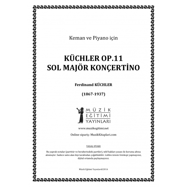 Küchler Op.11 Sol Major Konçertino