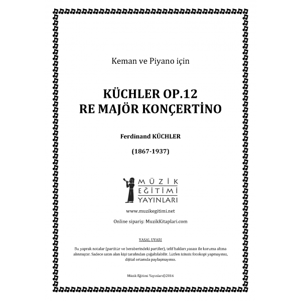 Küchler Op.12 Re Major Konçertino