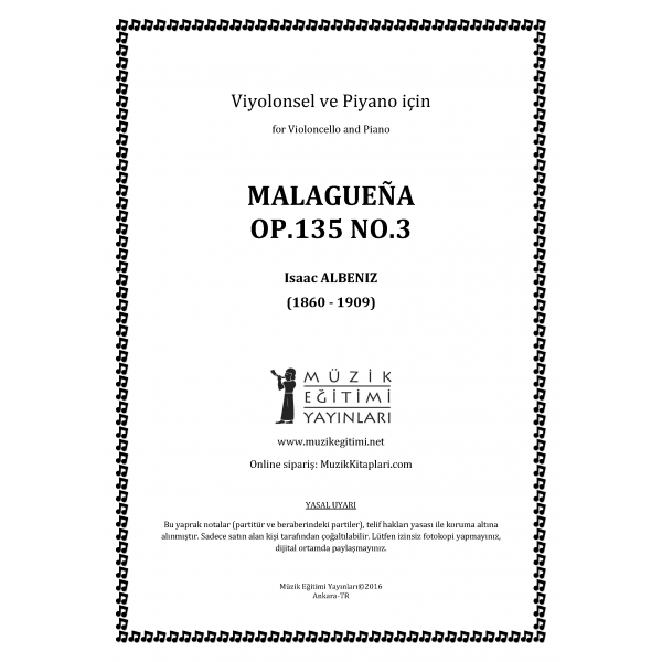 Malaguena, Op.135 No.3, Albeniz
