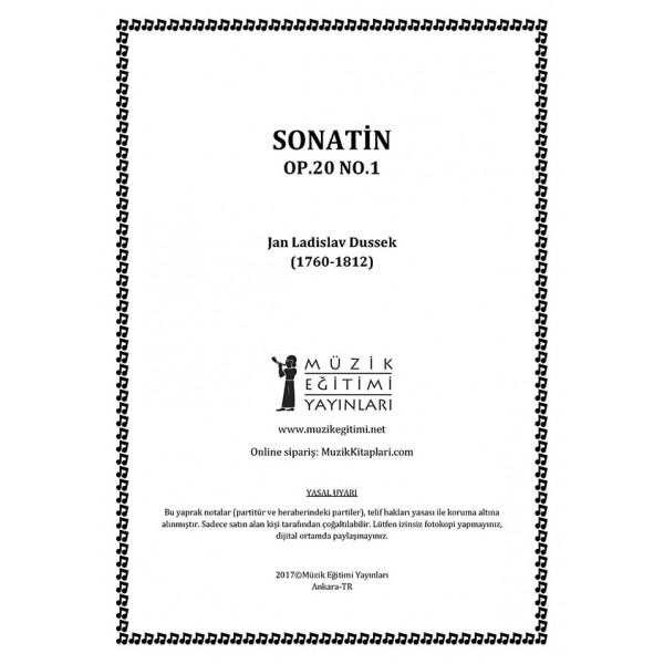 Sonatin Op.20 No.1