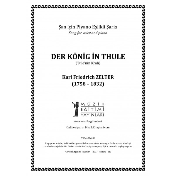 Der König in Thule - Tule'nin Kralı